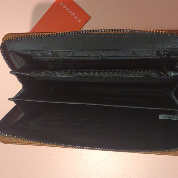 Brown Rampage Zip Around Clutch Wallet - Picture 3 of 4